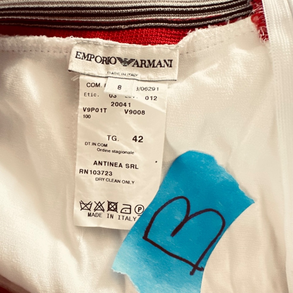 emporio armani capri beige acetate size 8 - Picture 4 of 9